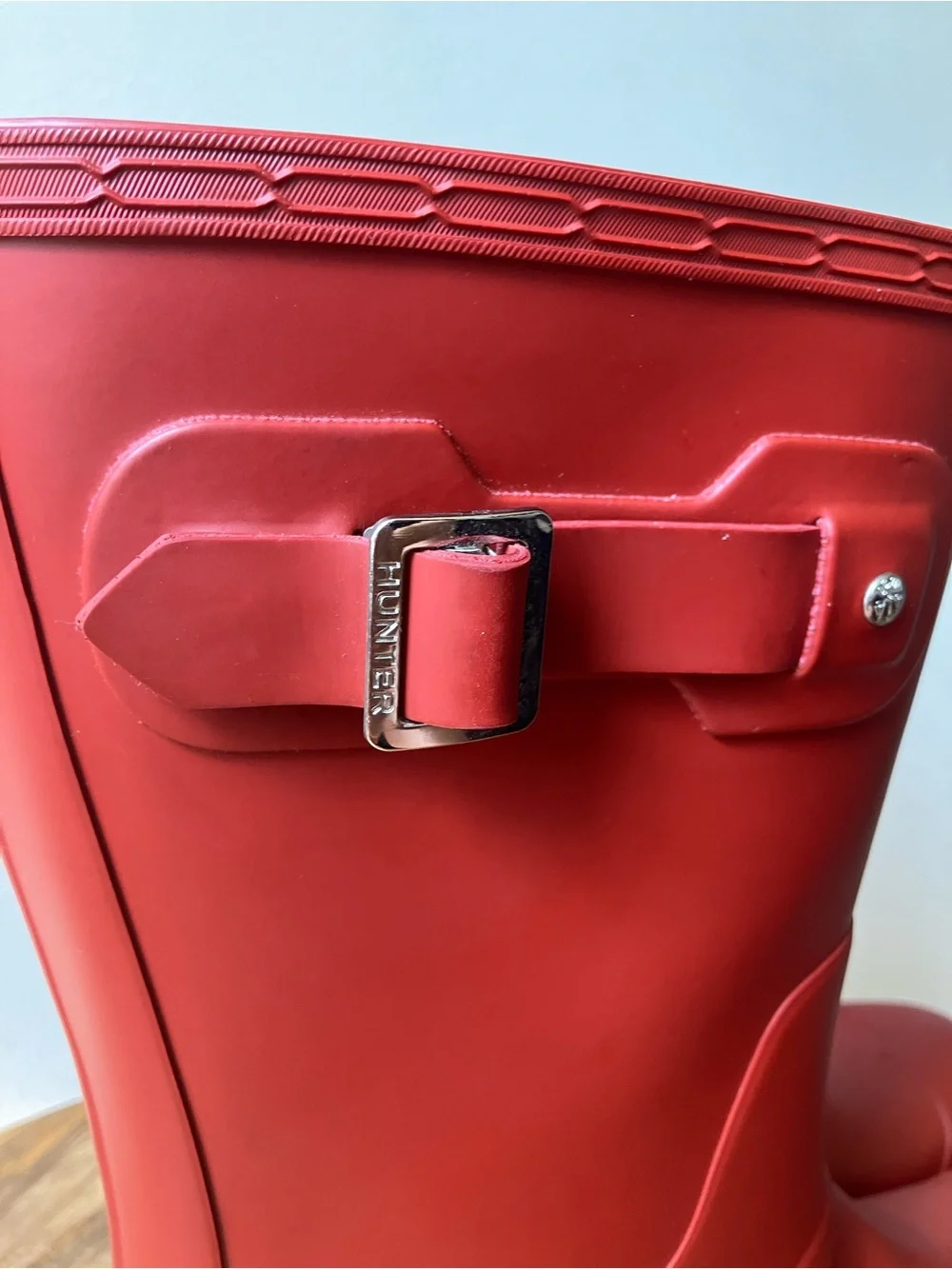Hunter | Men’s Original Short Wellington Rain Boot Red Unisex size 44